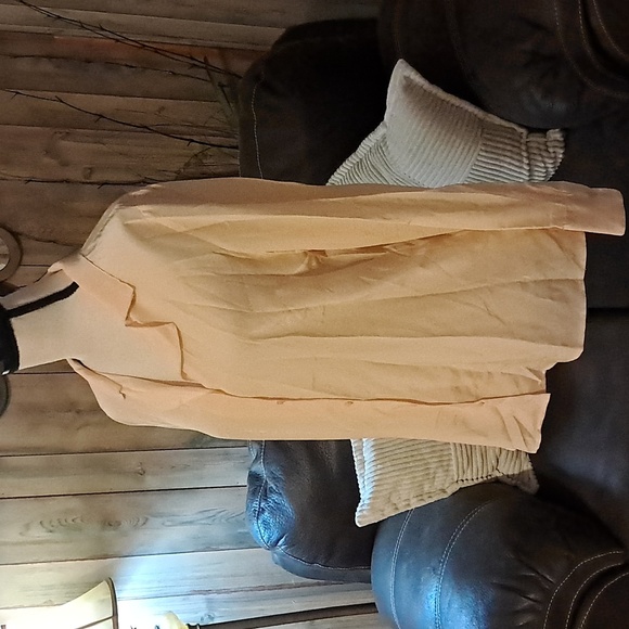 Antonio Melani Silk Long Sleeve Career Button Down Blouse Shirt Top Size L - Picture 3 of 7